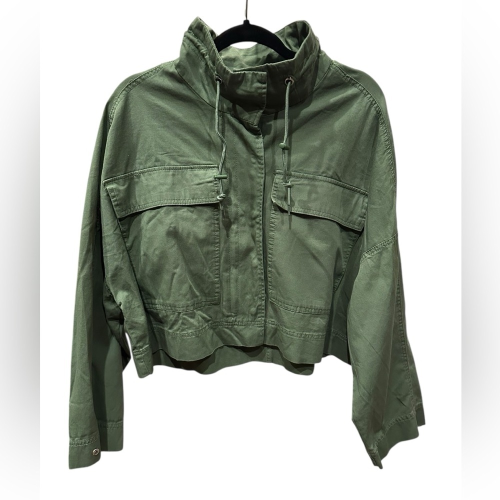 Vigoss Olive Utility crop Jacket size L - Picture 3 of 11